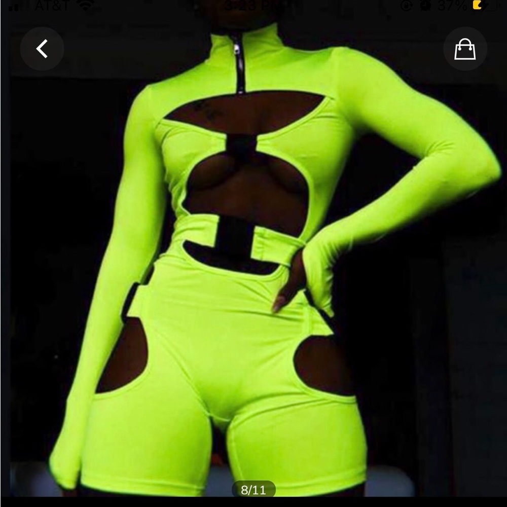 Lime green one piece